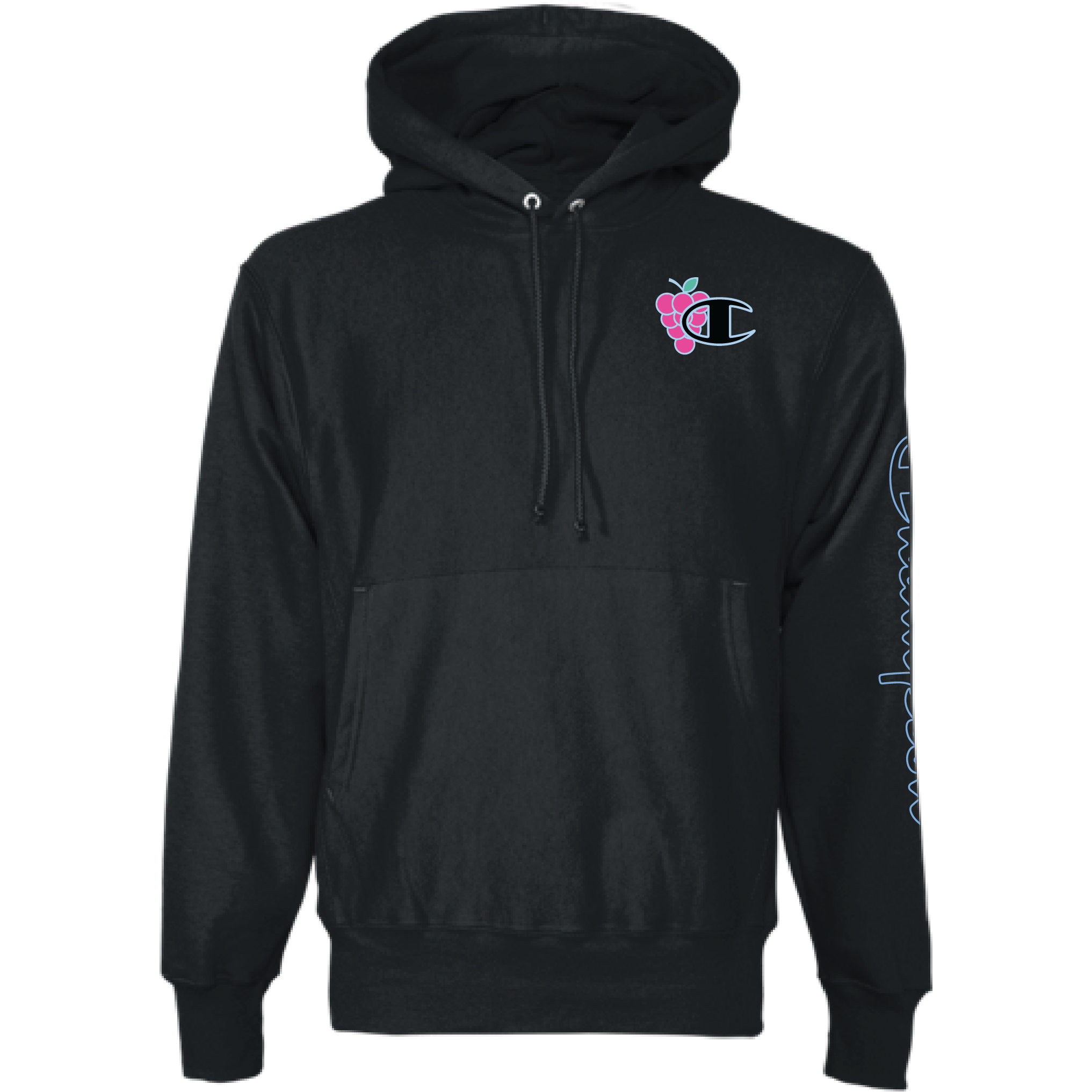 LosPollosTV X Champion Cotton Candy Grape Reverse Weave Hoodie BLA