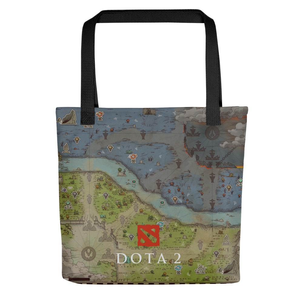 TI12 Map Print Tote Bag