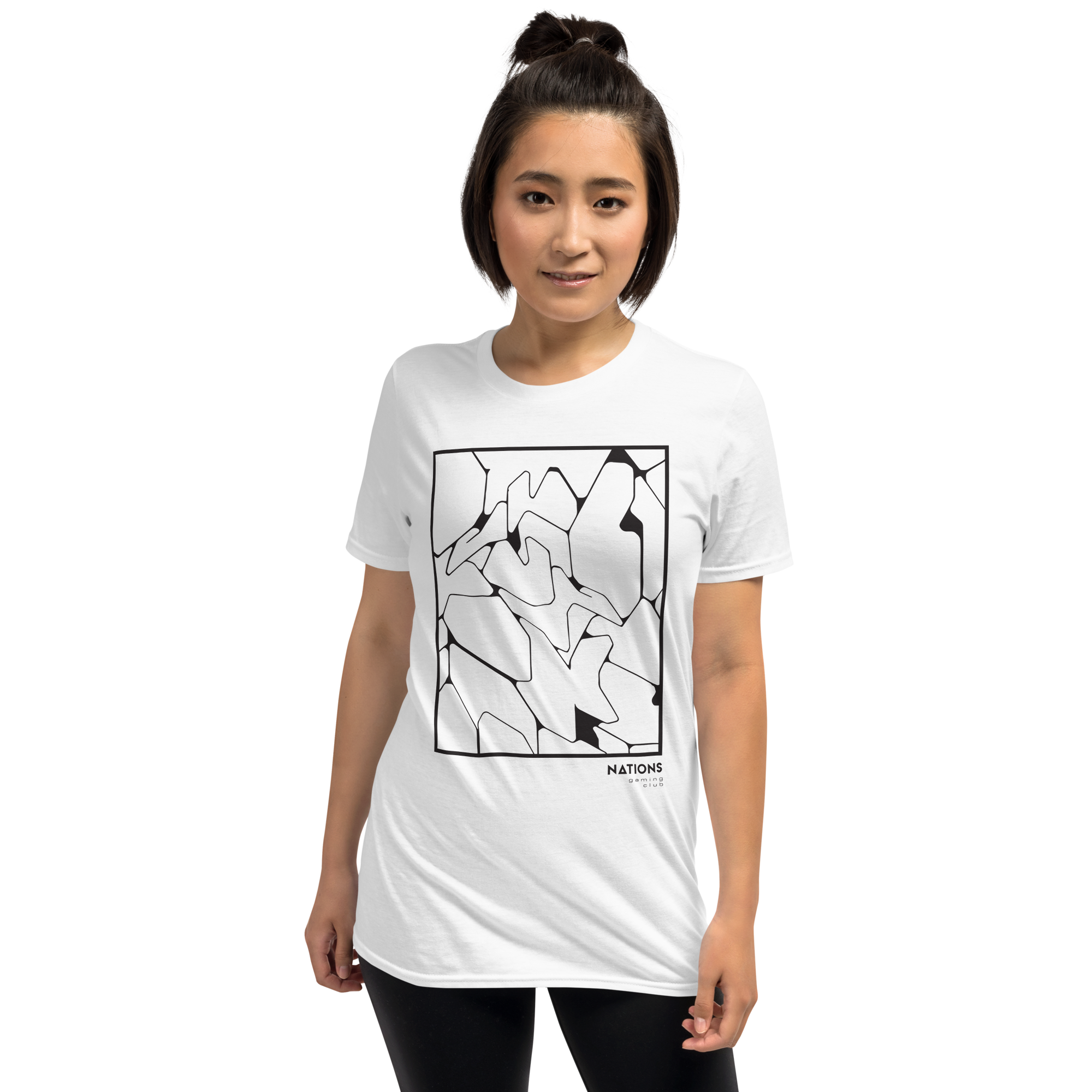 Block Outline Tee - White