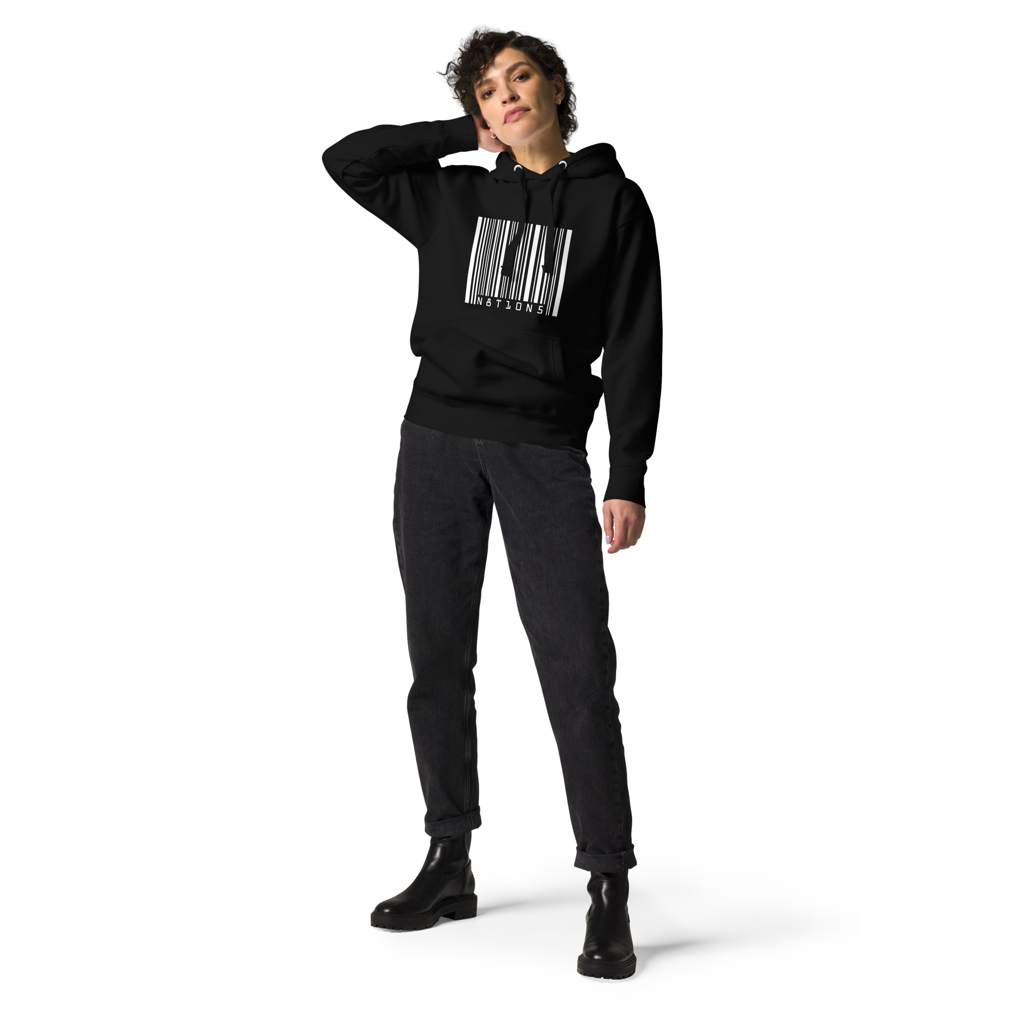 Barcode Hoodie - Black