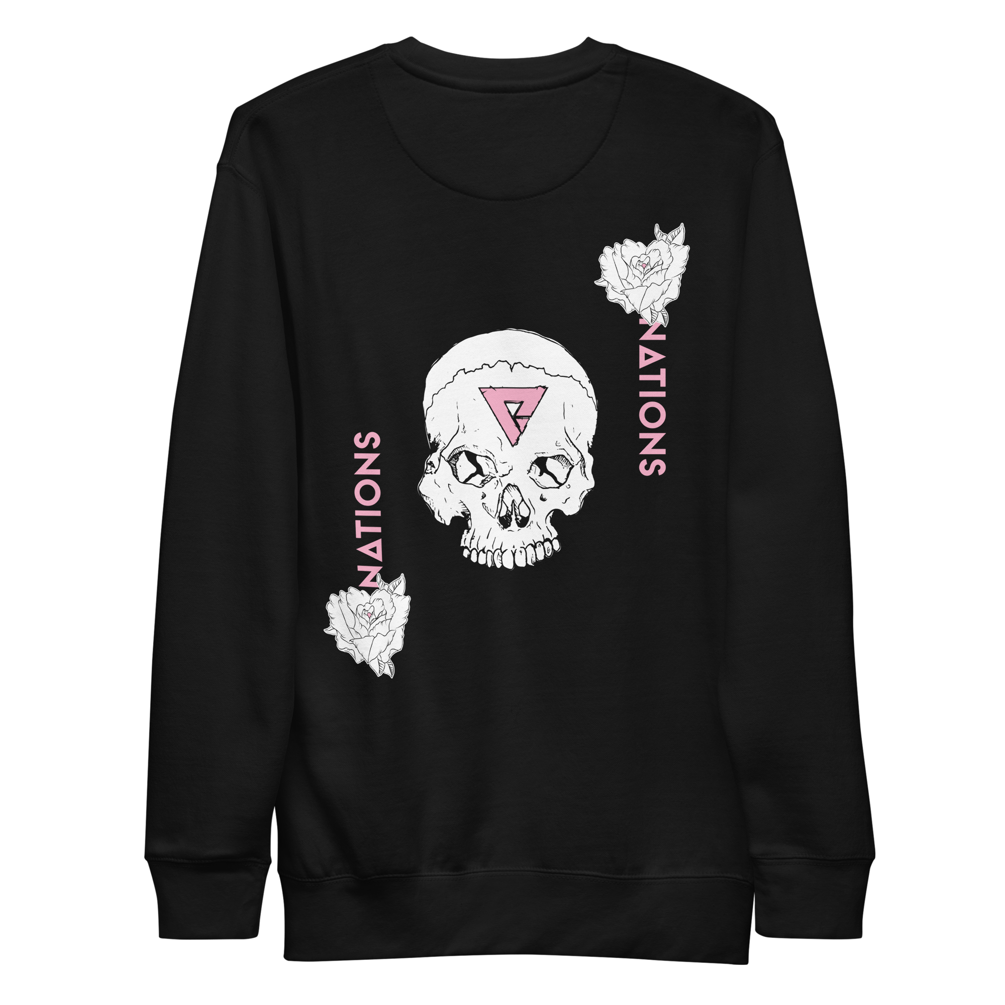 Skull and Roses Crewneck - Black