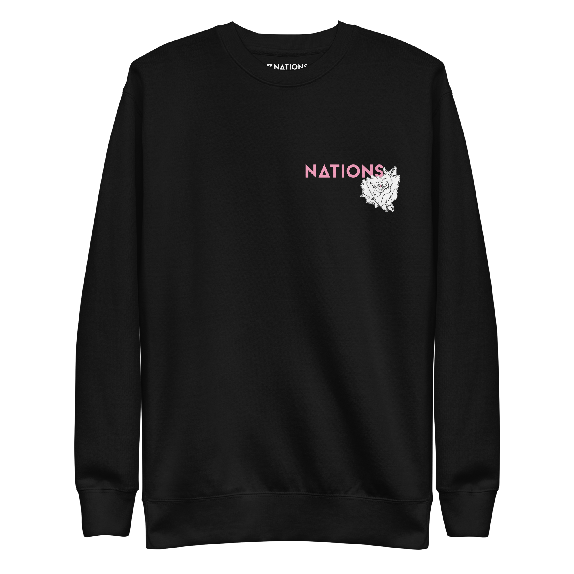 Skull and Roses Crewneck - Black
