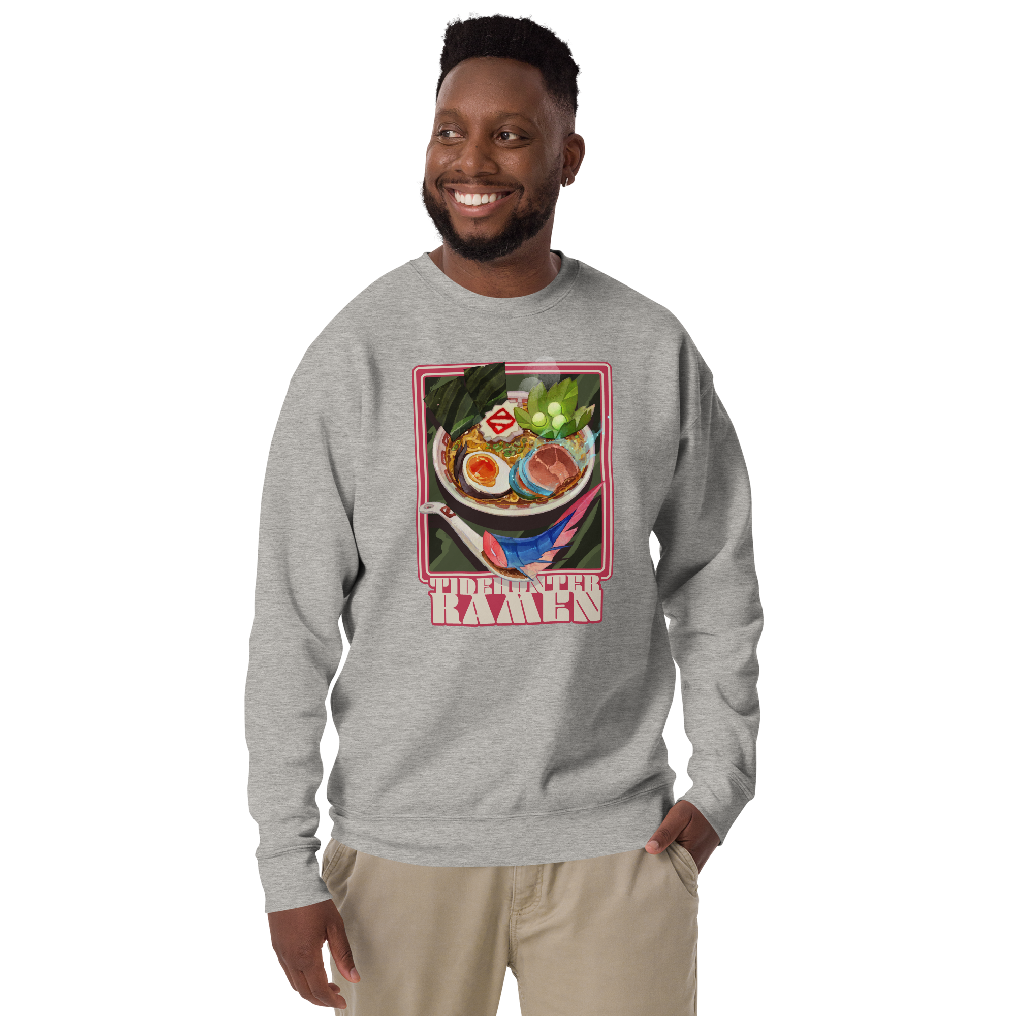 Tidehunter Ramen Sweatshirt - Athletic Heather