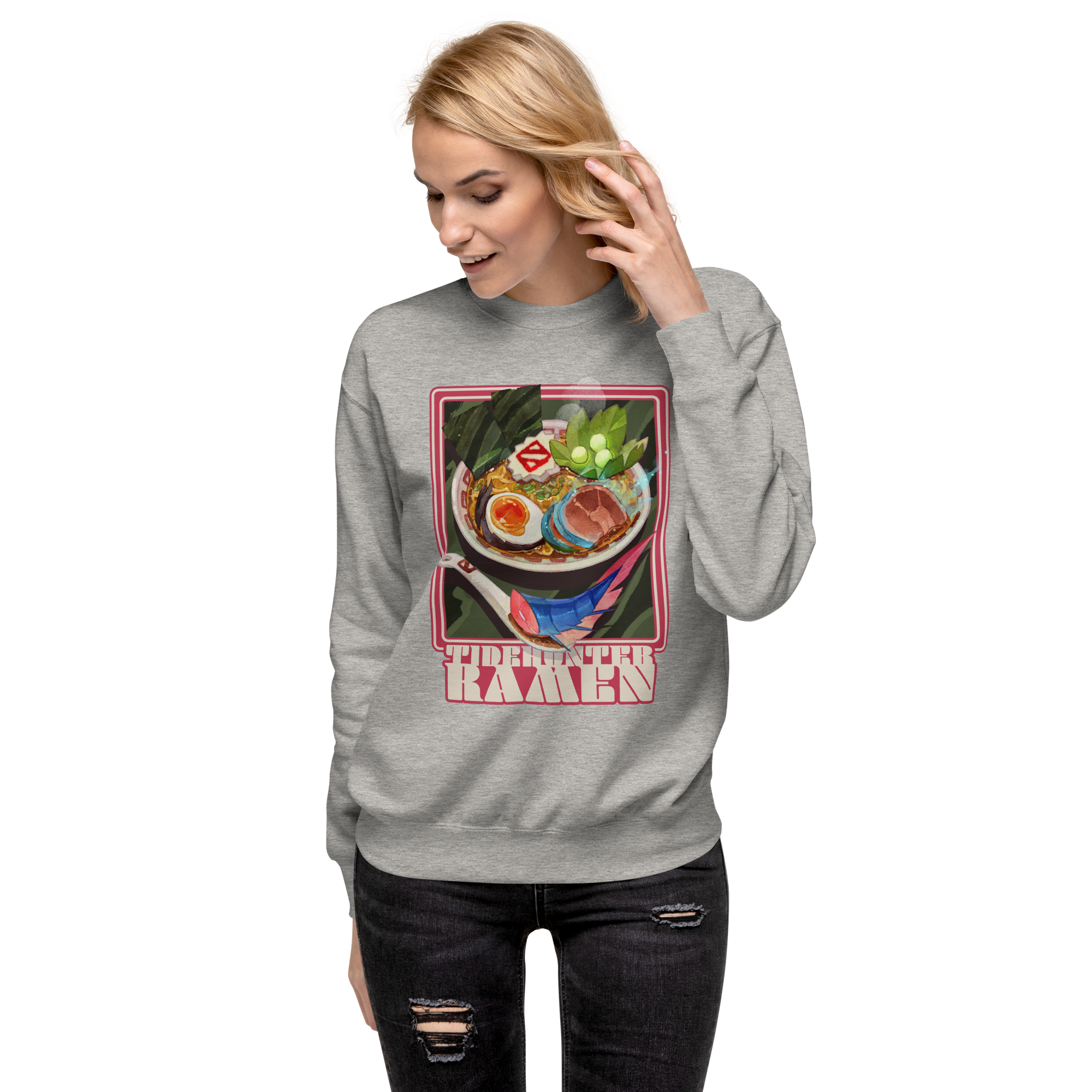 Tidehunter Ramen Sweatshirt - Athletic Heather