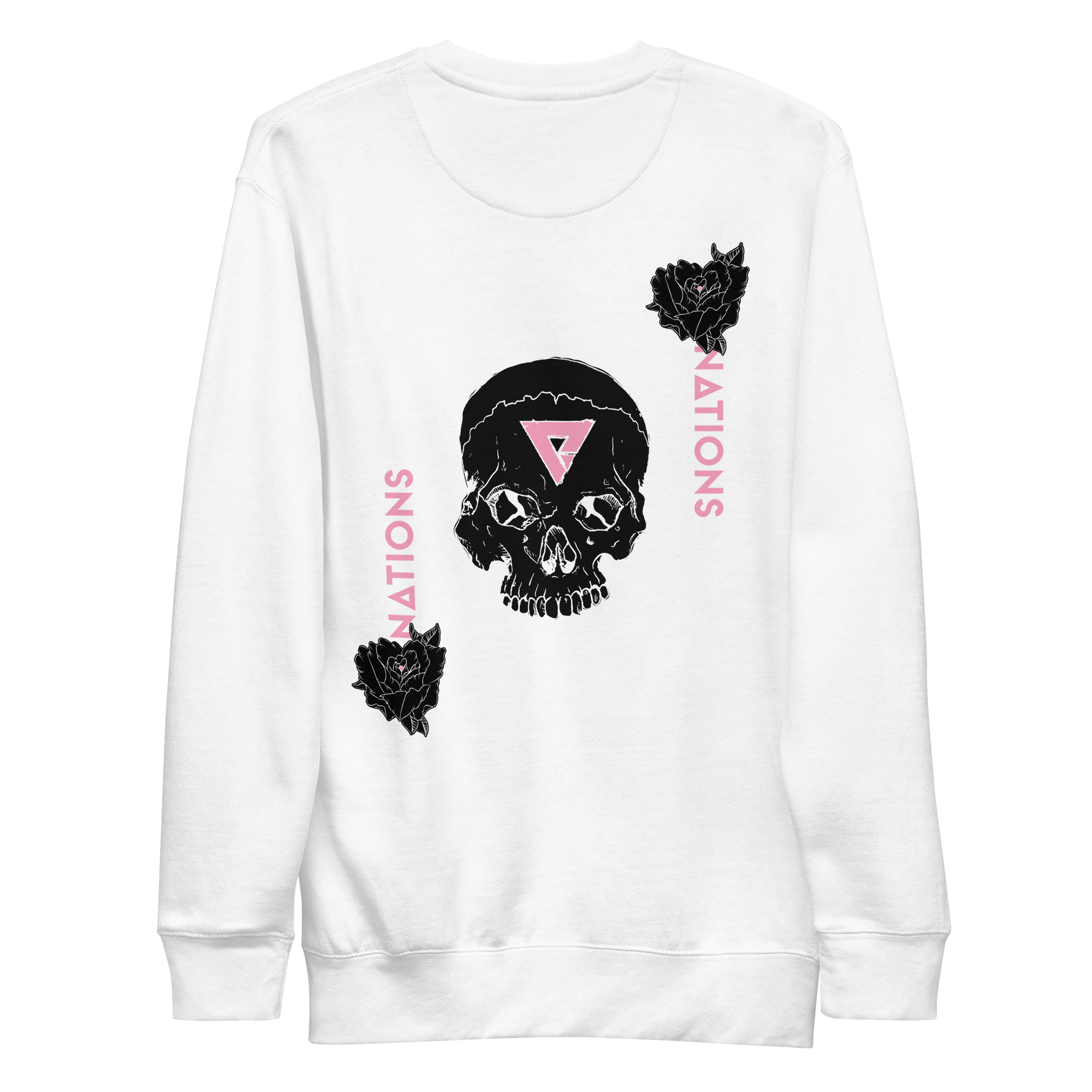 Skull and Roses Crewneck - White