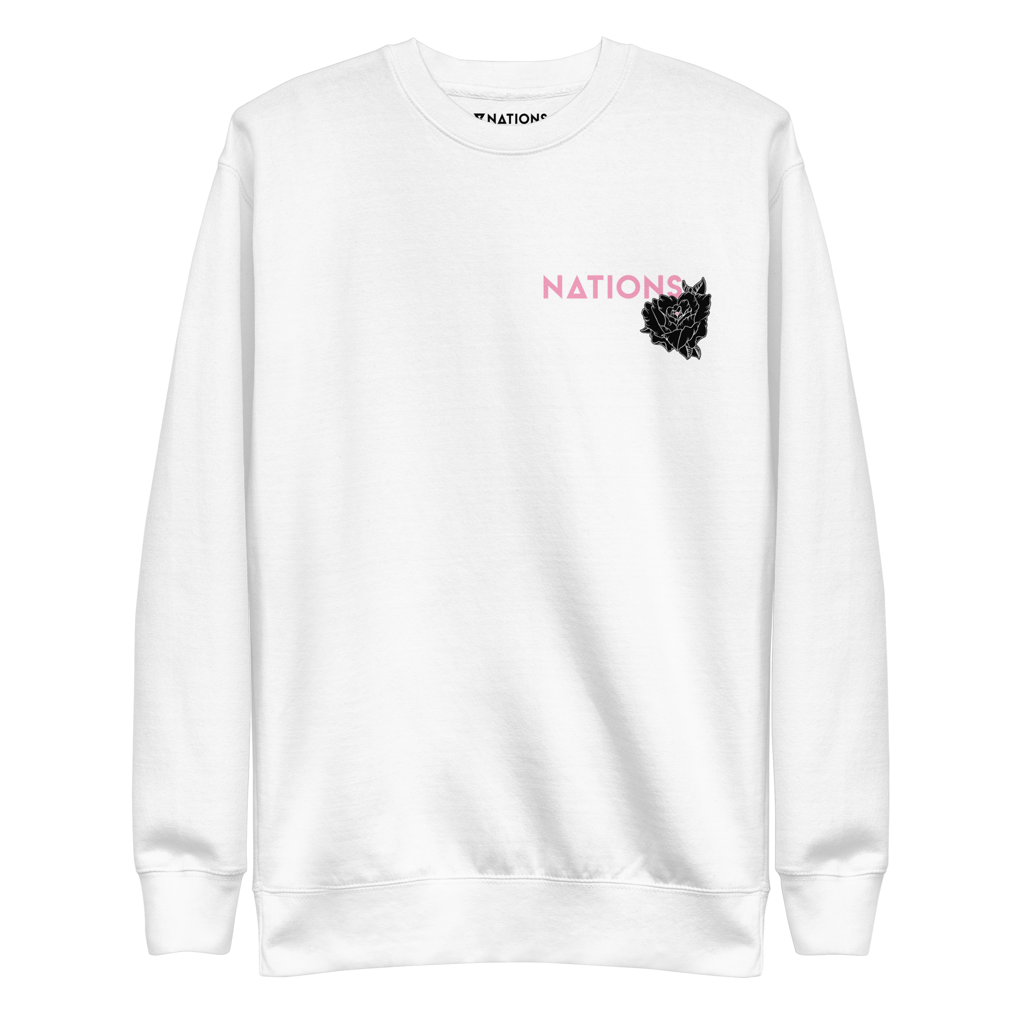Skull and Roses Crewneck - White