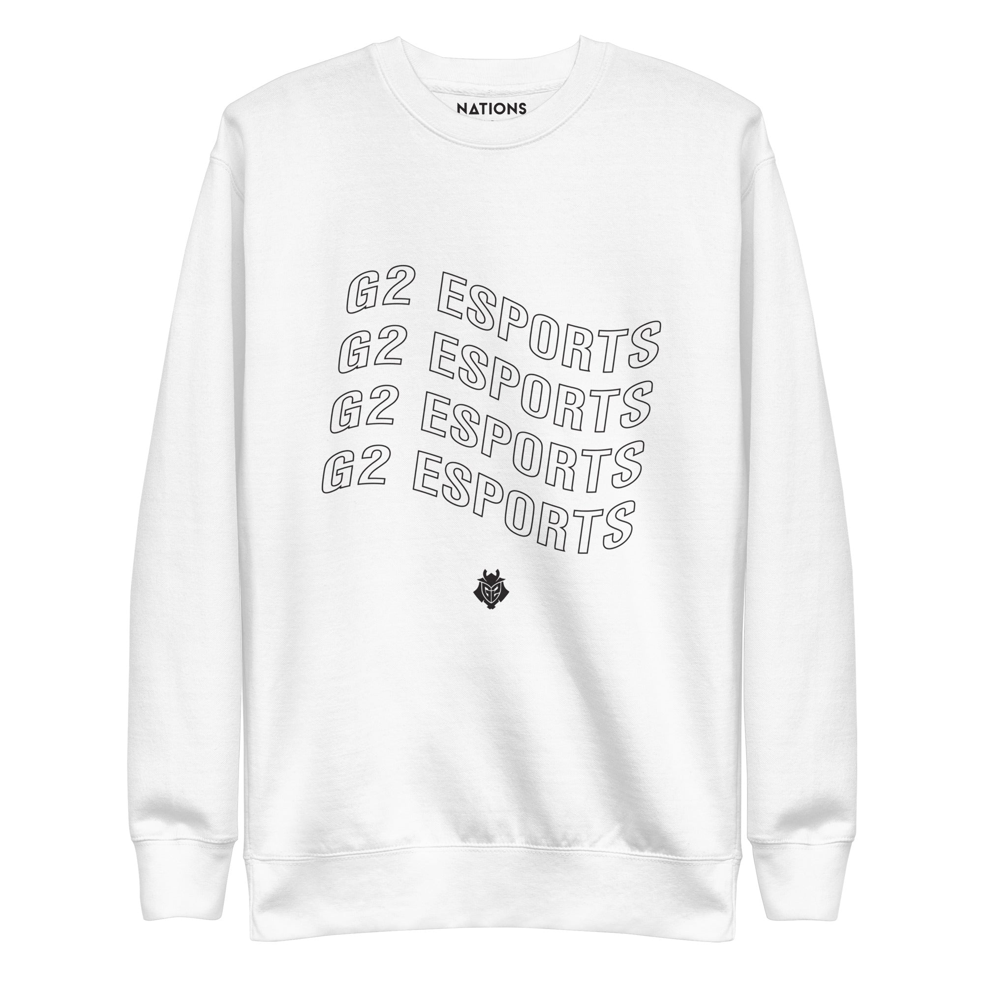 G2 Wavy Crewneck - White