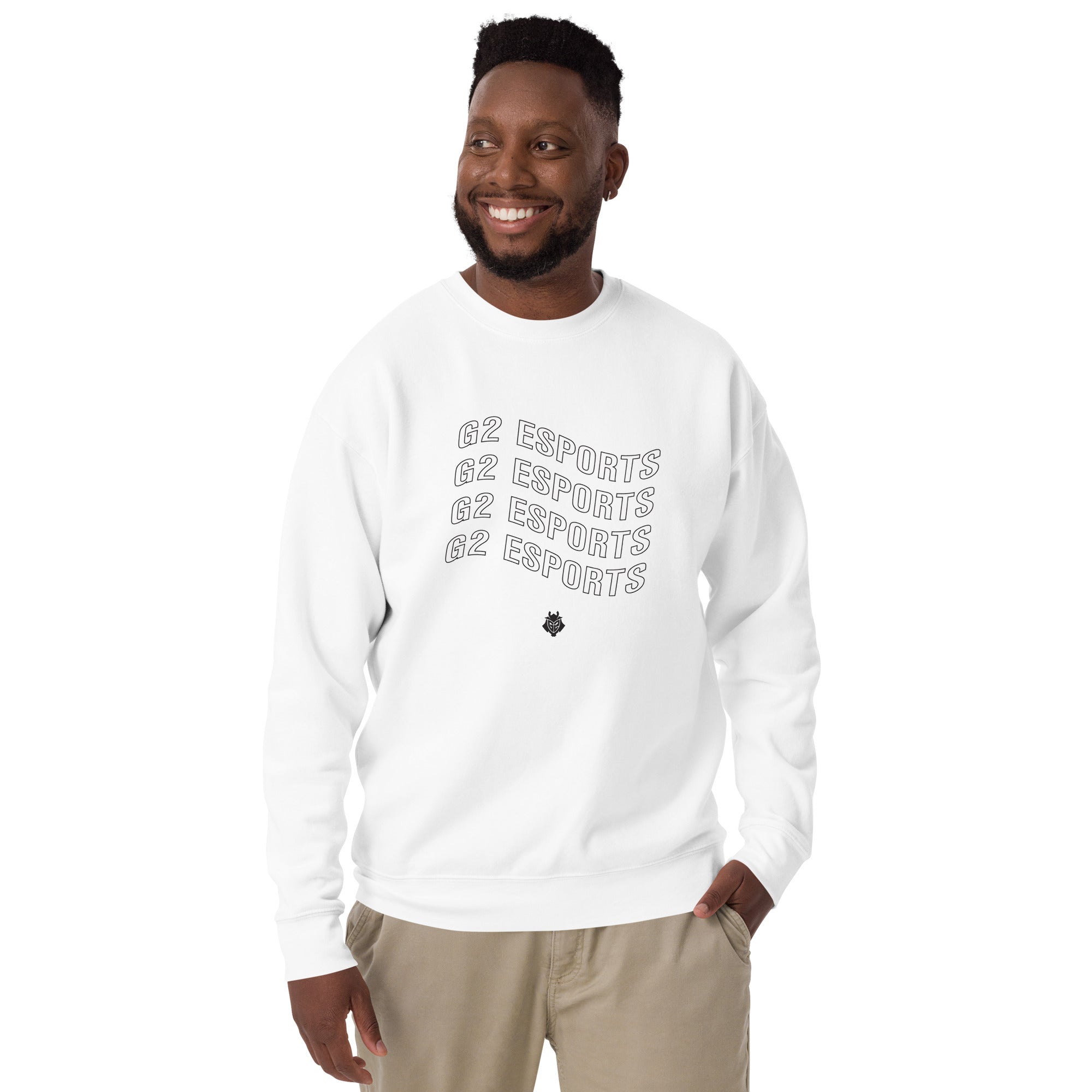 G2 Wavy Crewneck - White