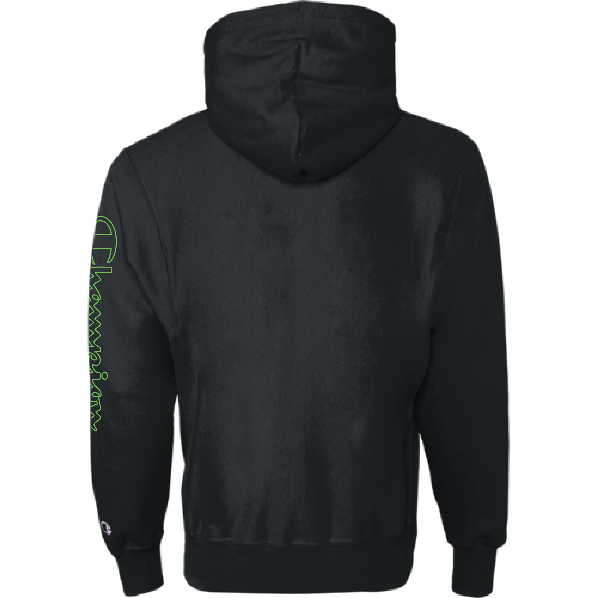 LosPollosTV X Champion “Green Grape” Reverse Weave Hoodie - BLACK