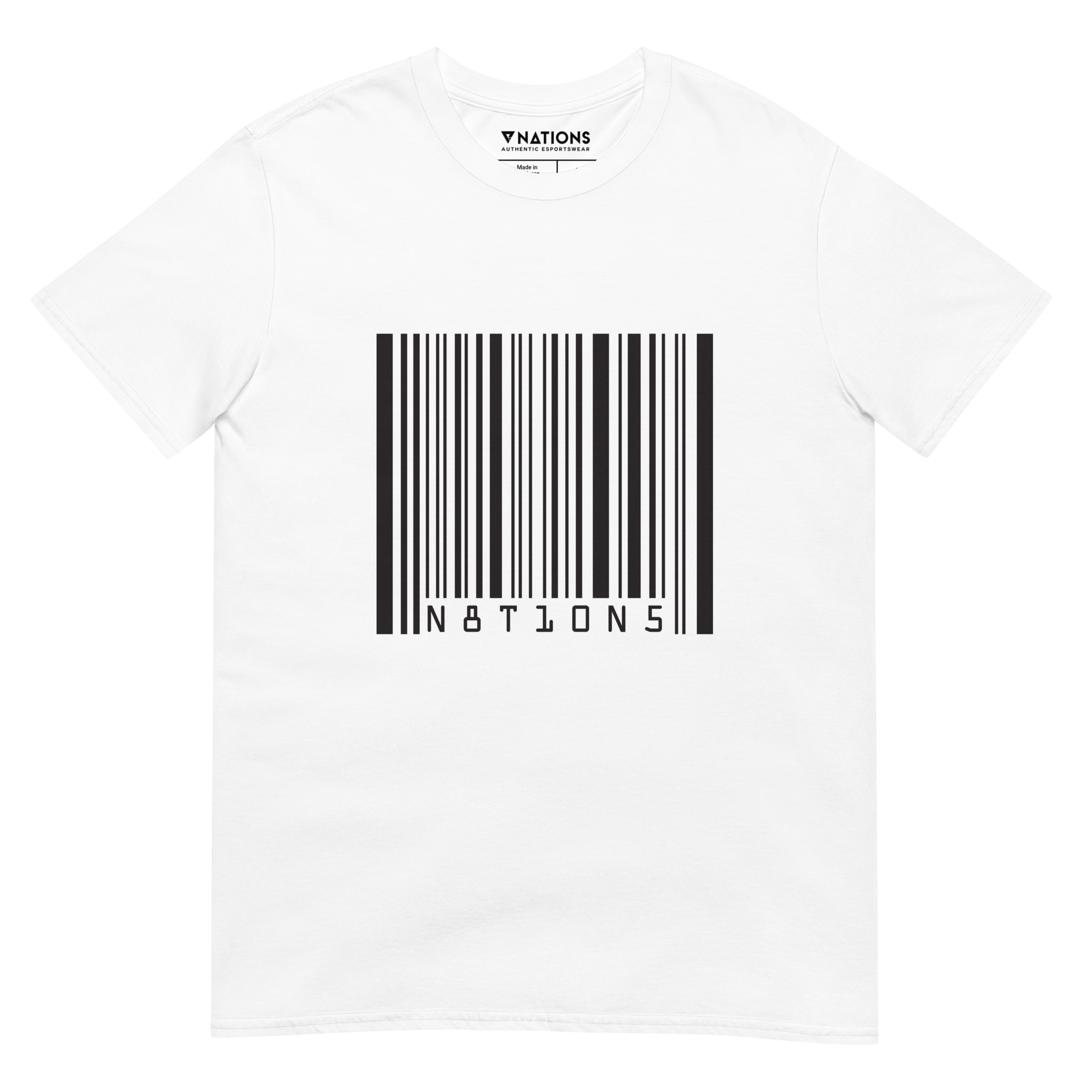 Barcode Tee - White