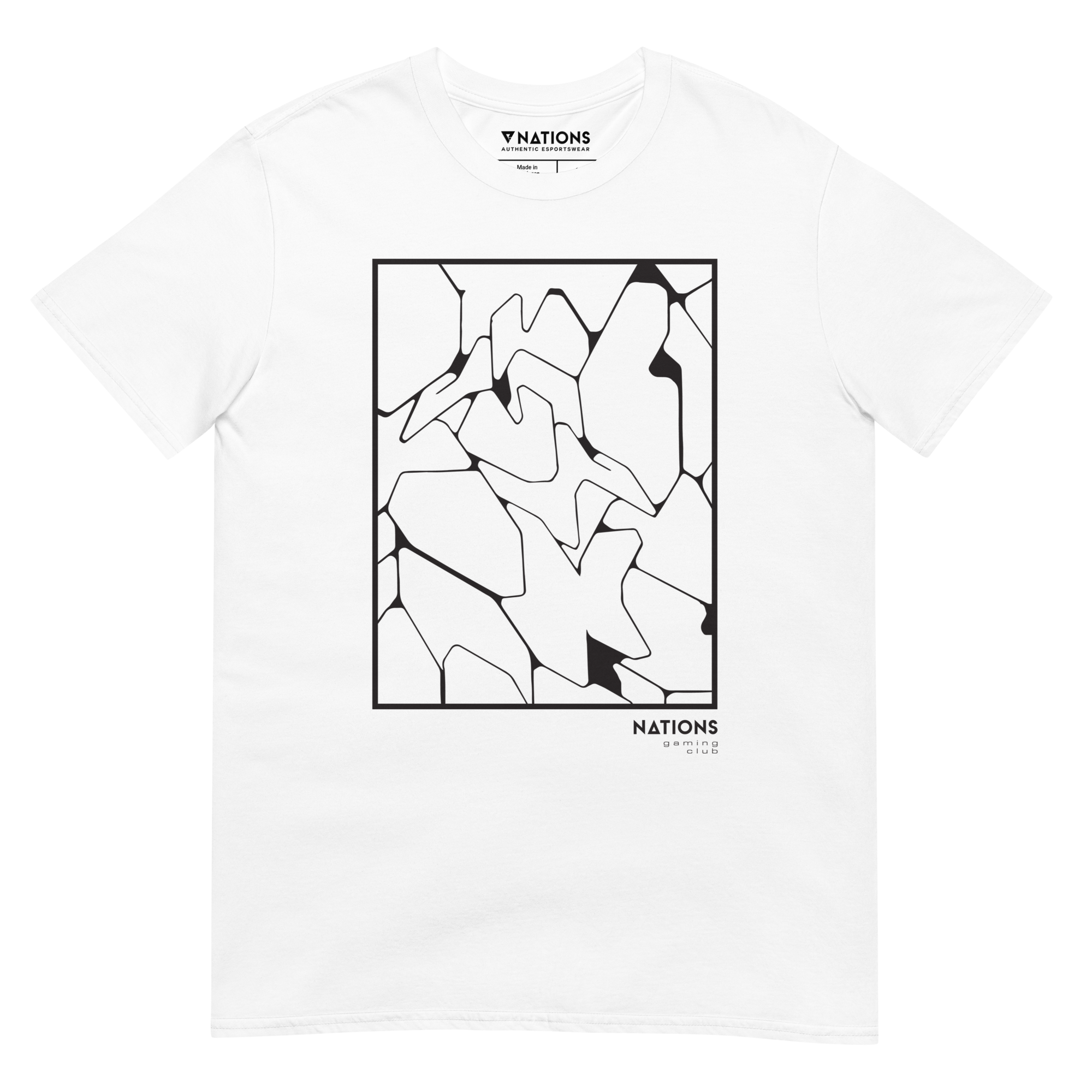 Block Outline Tee - White