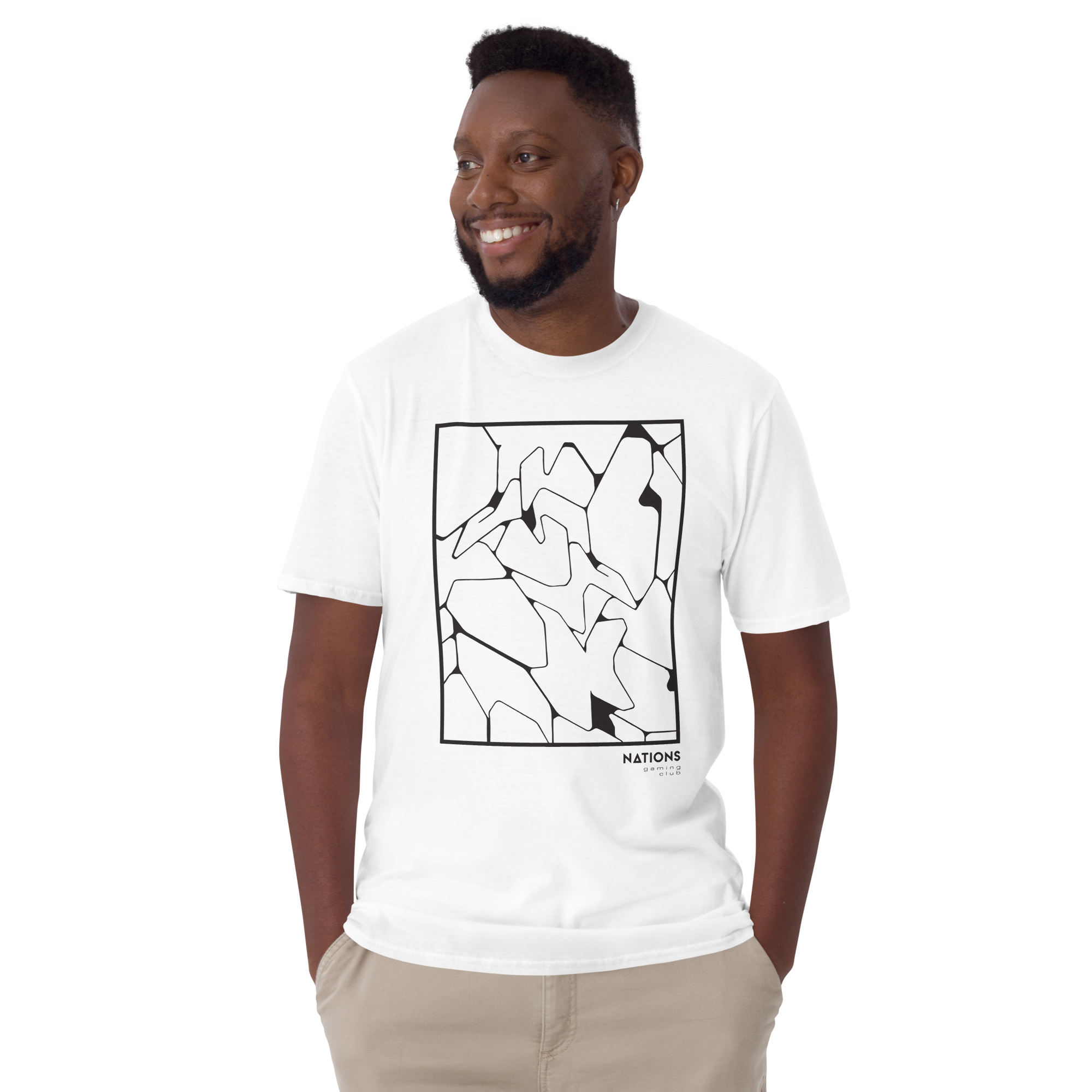 Block Outline Tee - White