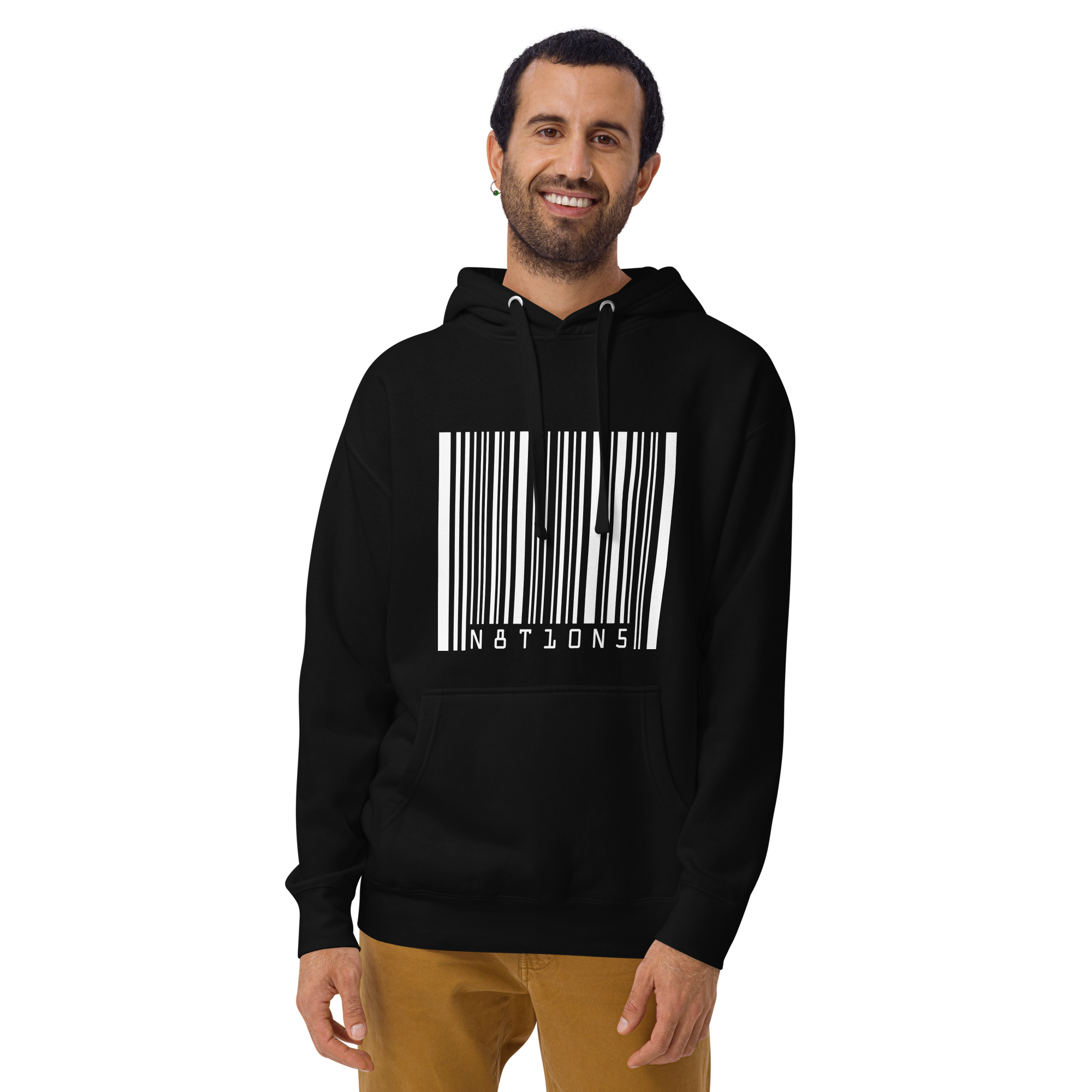 Barcode Hoodie - Black