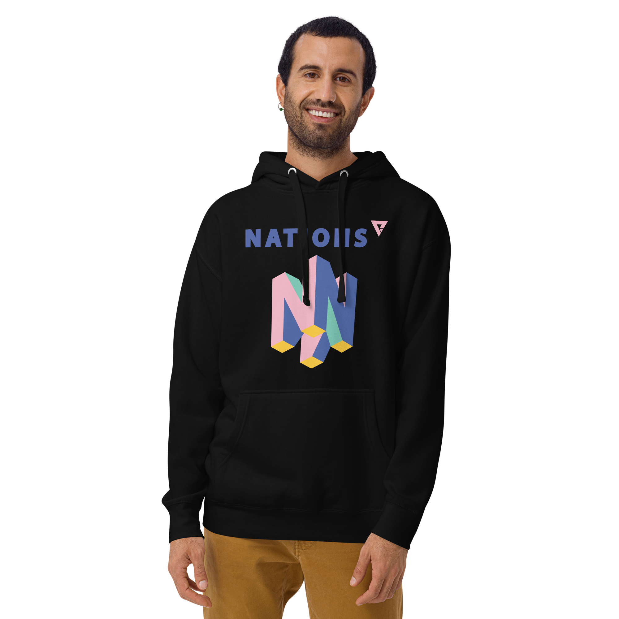 Wave64 Hoodie - Black