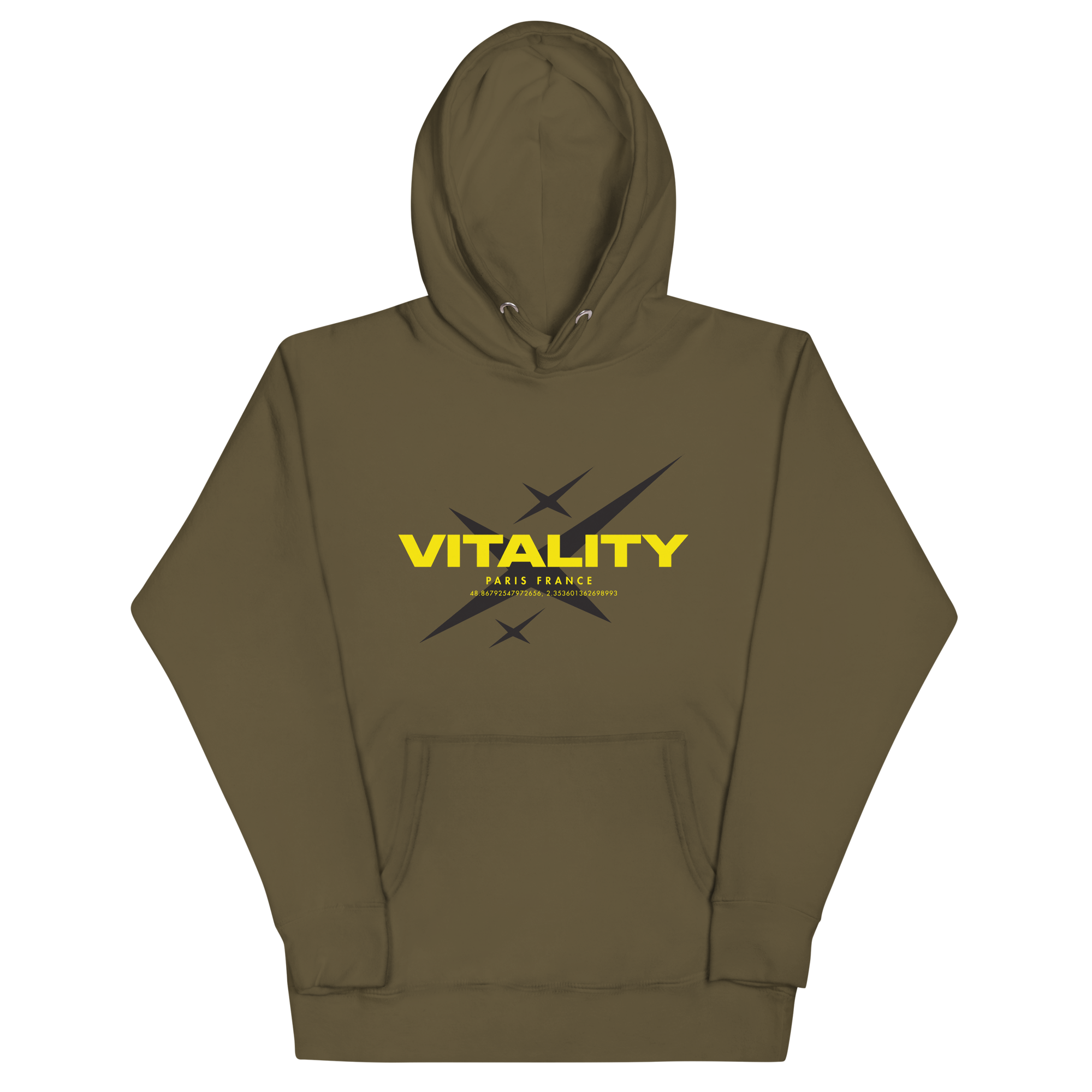 Vitality - Stars Hoodie - Military Green
