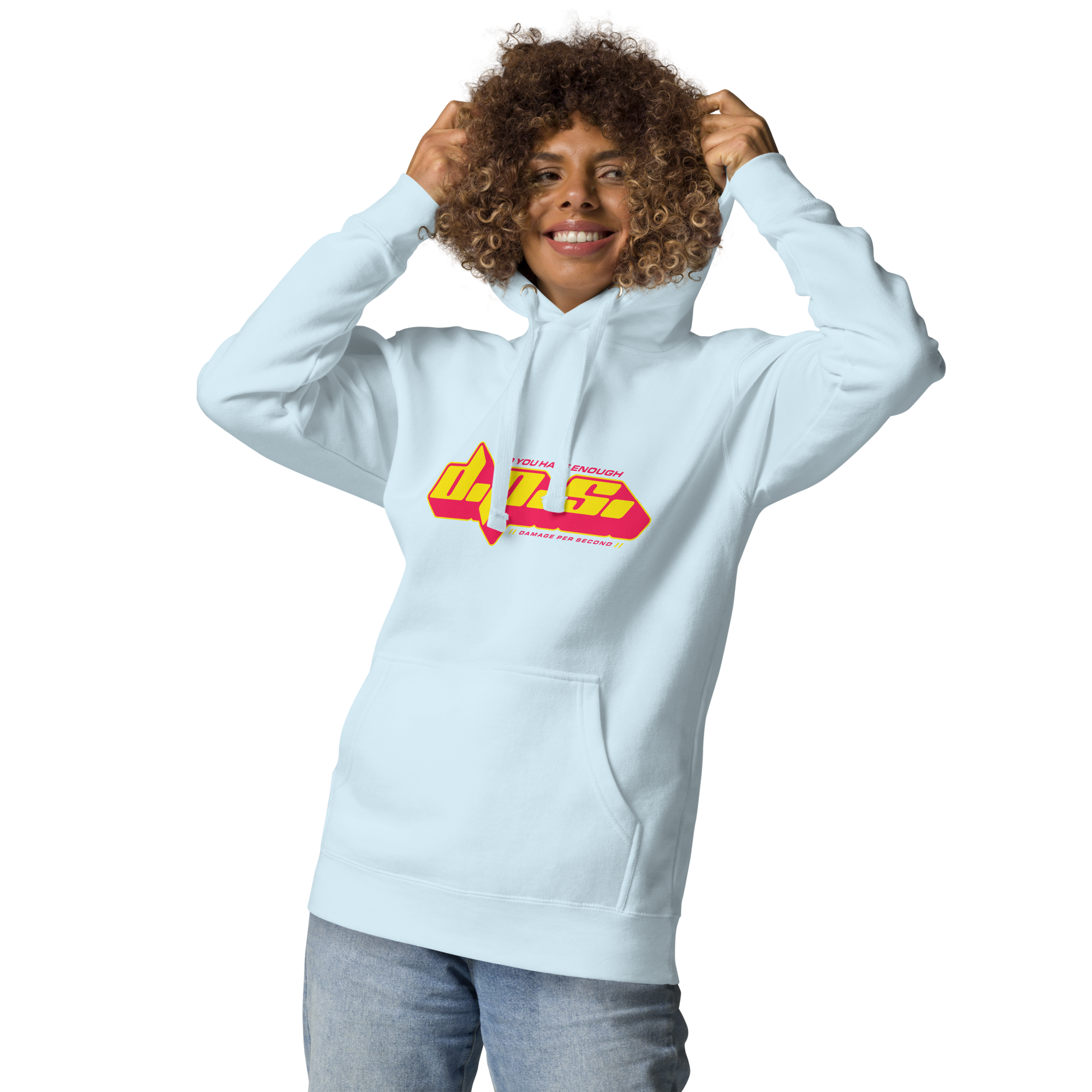 Enough DPS? Hoodie - Sky Blue