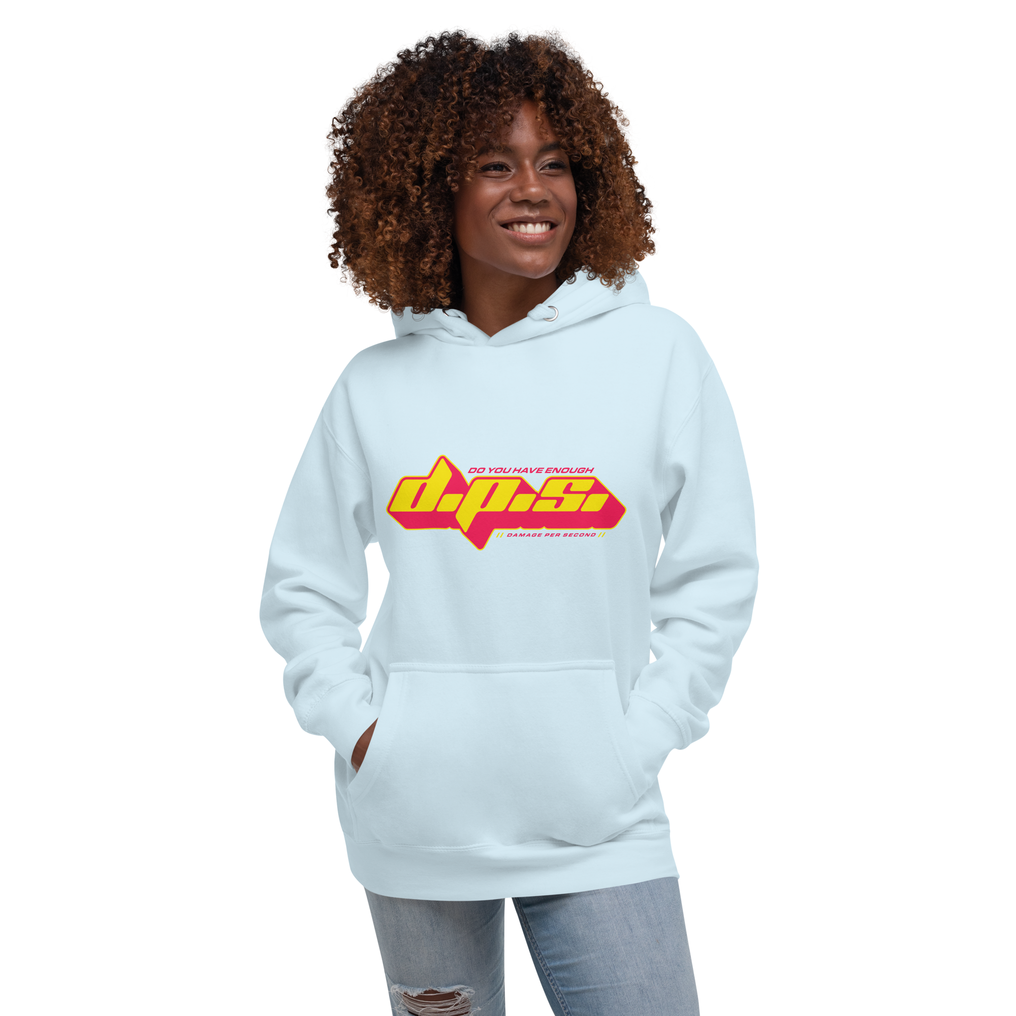 Enough DPS? Hoodie - Sky Blue
