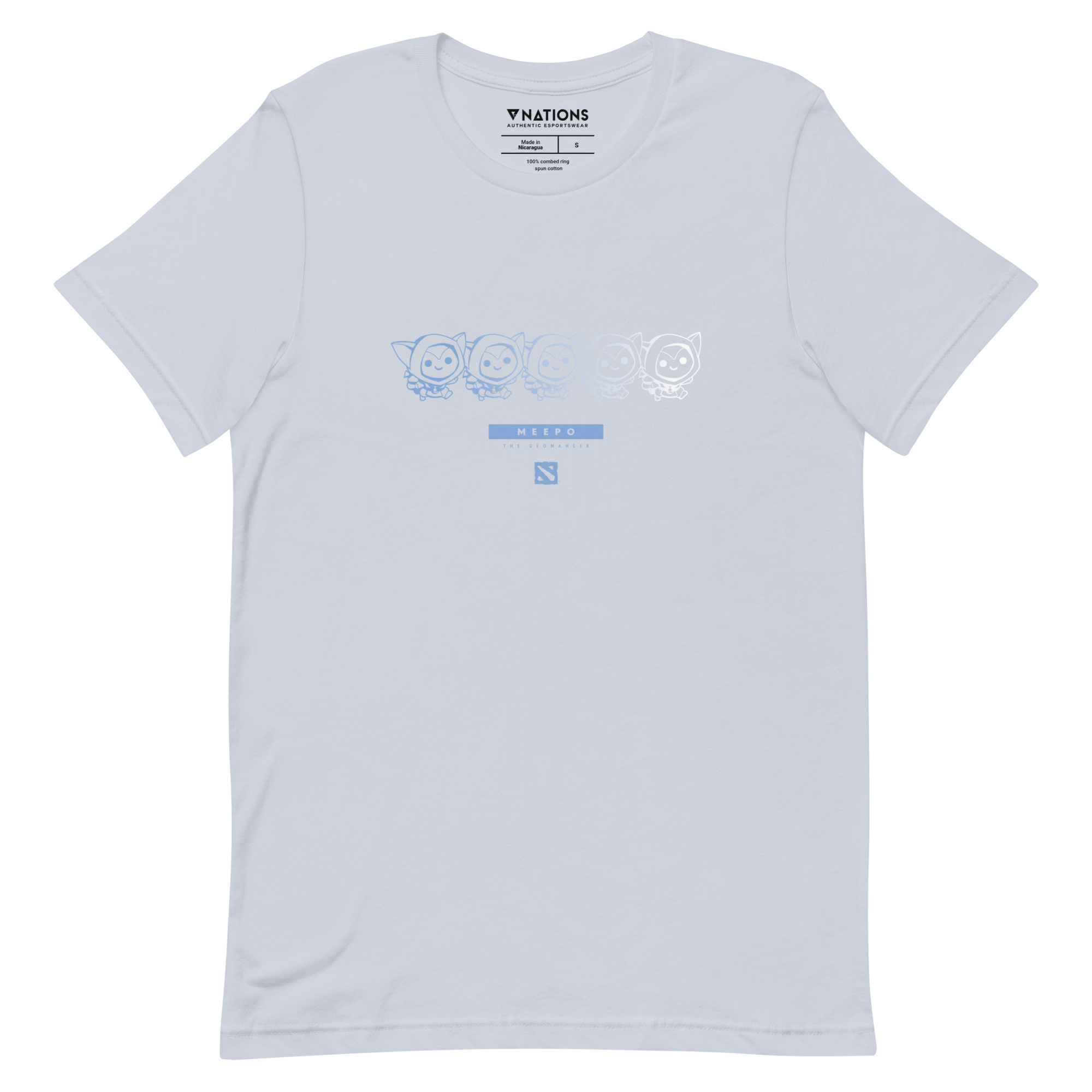 Meepo Line Tee - Light Blue