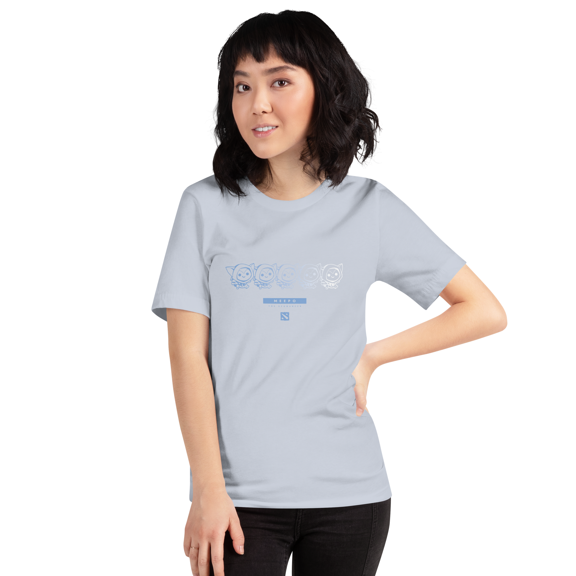 Meepo Line Tee - Light Blue