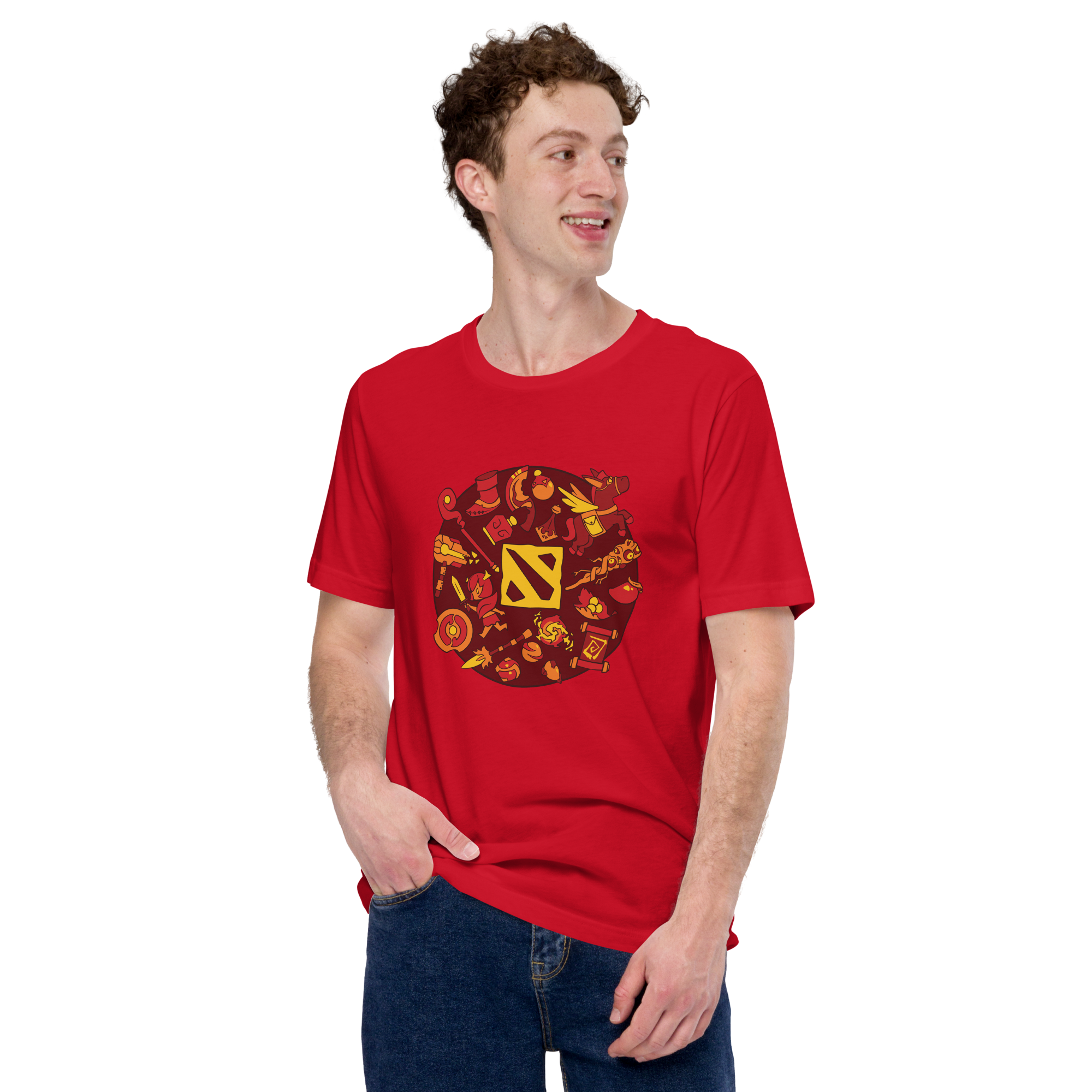 Red Circle Tee - Red