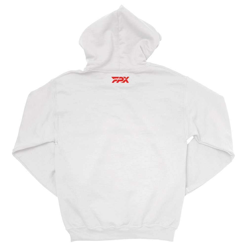 FPX - "Phoenix Roar the Flame" Title Pullover Hoodie [White]