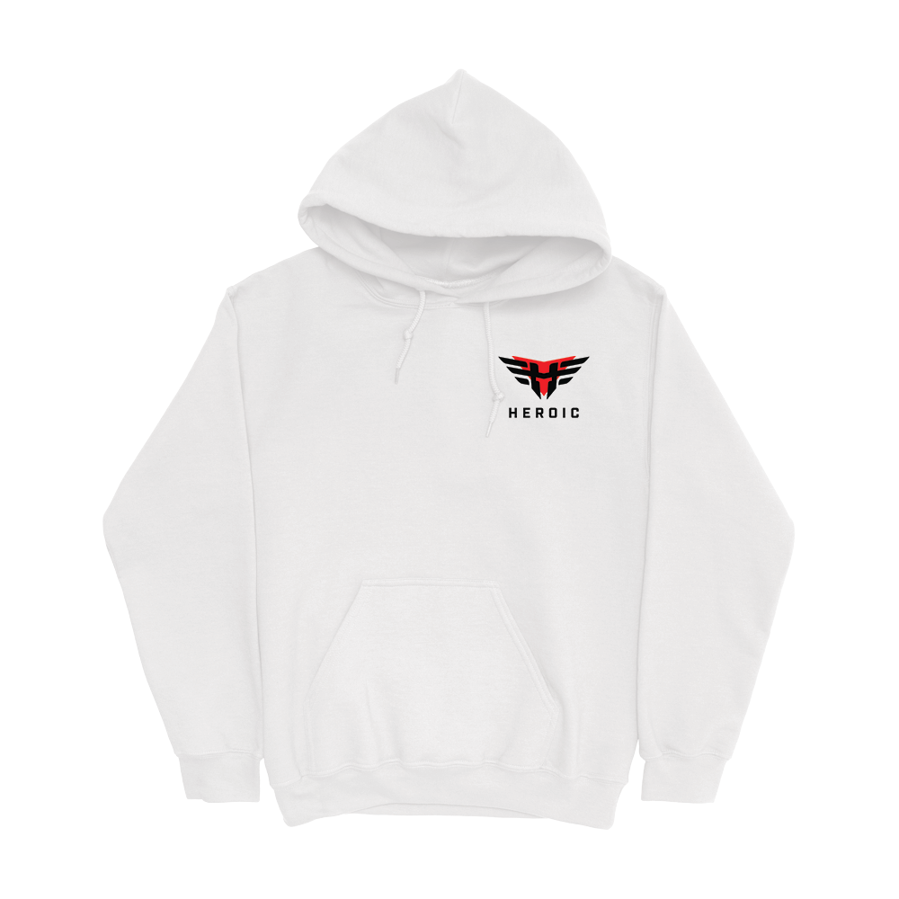 Heroic - Small Logo Pullover Hoodie [White]