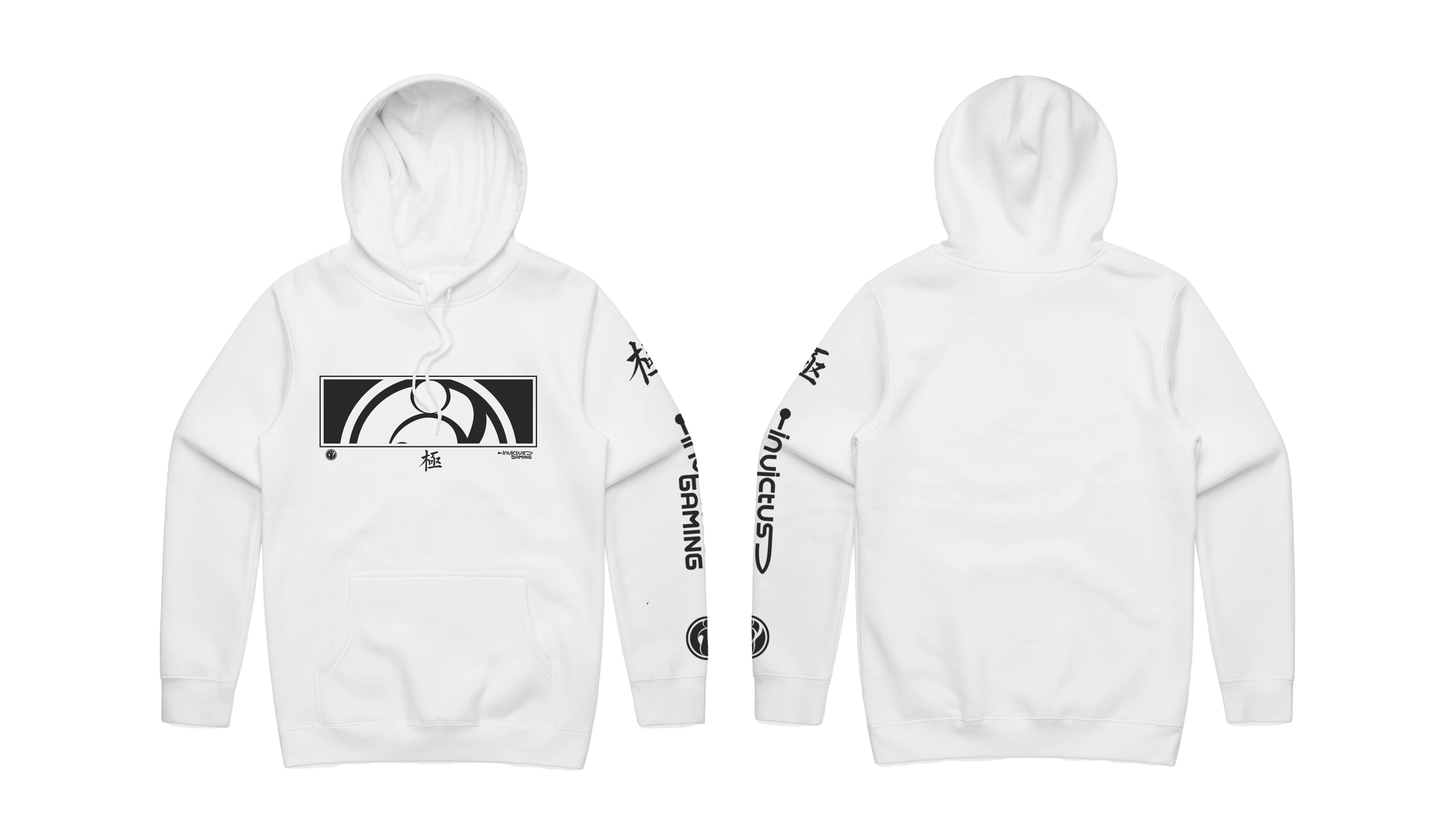 Invictus Box Pullover Hoodie White
