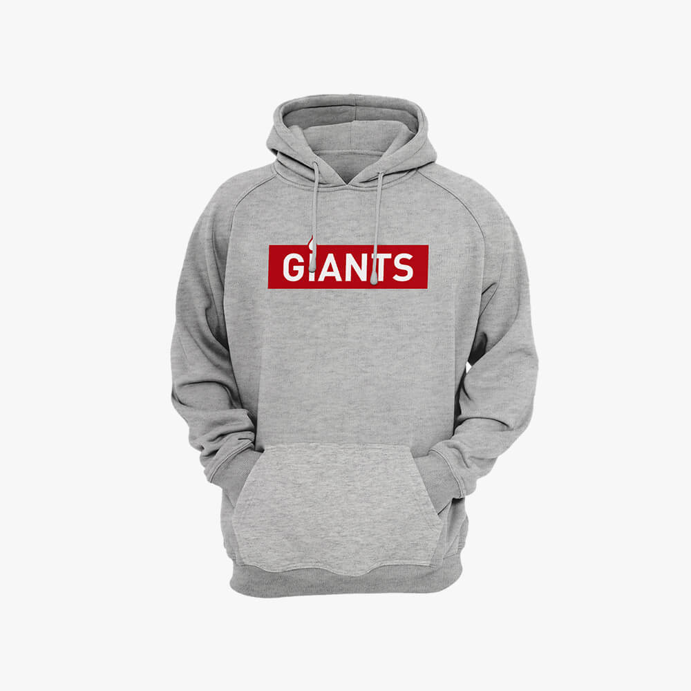 Vodafone Giants Leisure Time Pullover Hoodie - Heather Grey